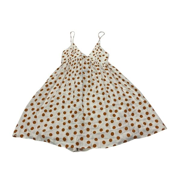 Zara Womens Small Polka Dot Tank Mini Dress Sundress Romantic Dainty Vacation - Picture 2 of 8